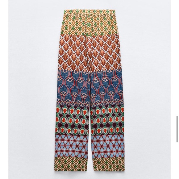 Zara 2pc Co Ord Printed Set Sole Medium NWOT - Picture 9 of 11